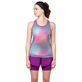 Ronhill | Women's Tech Golden Hour Vest - Aurora Glow Compact Travel Friendly Fold High Collar