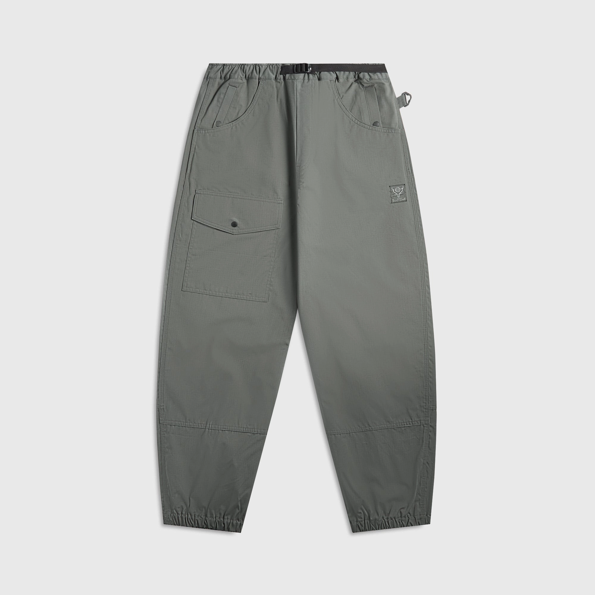 Flexible Layer Non Bulk South2 West8 Belted Utility C/MO Pant  - Grey