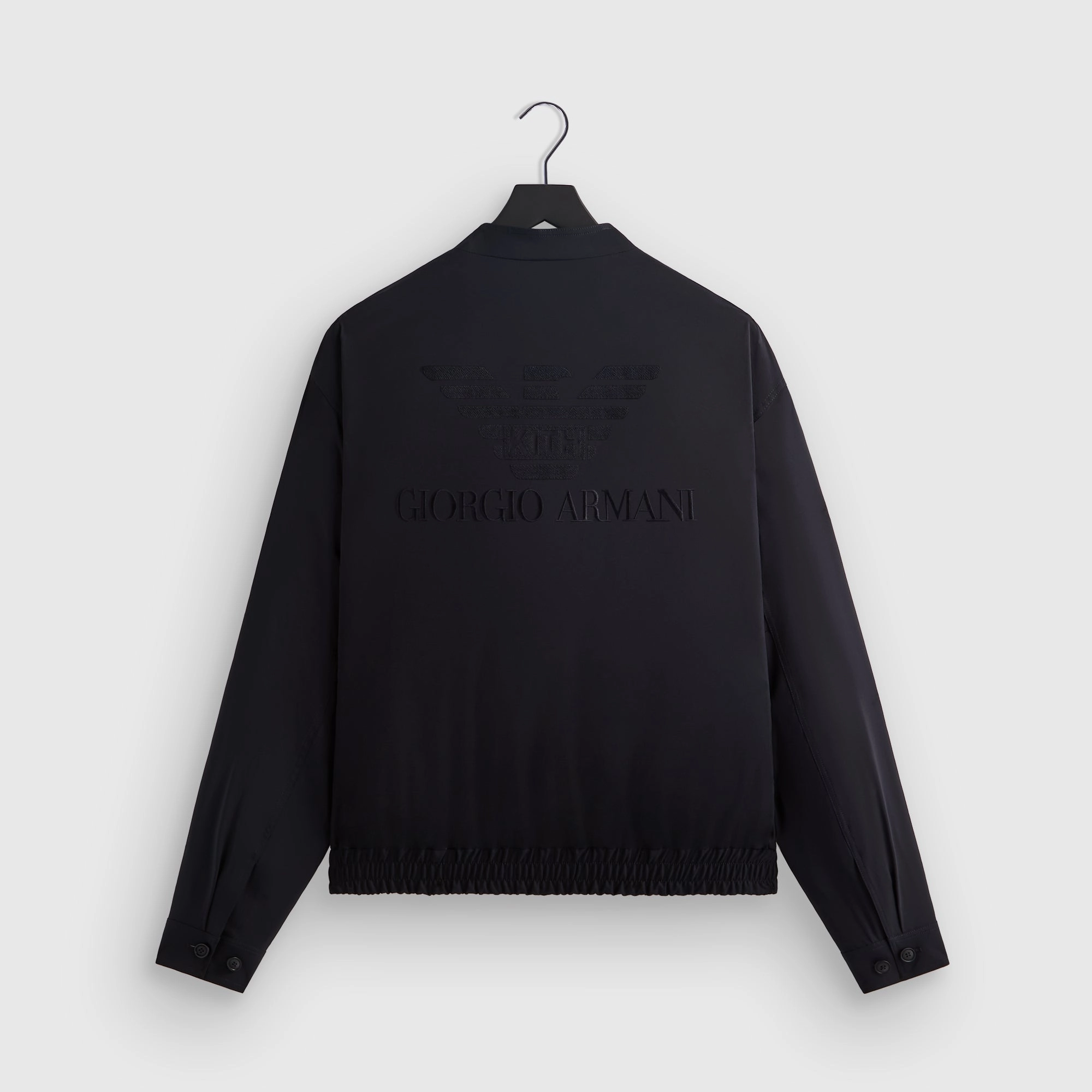 Giorgio Armani & Kith Collarless Bomber Jacket - Admiral NonRestrictive Movement Design