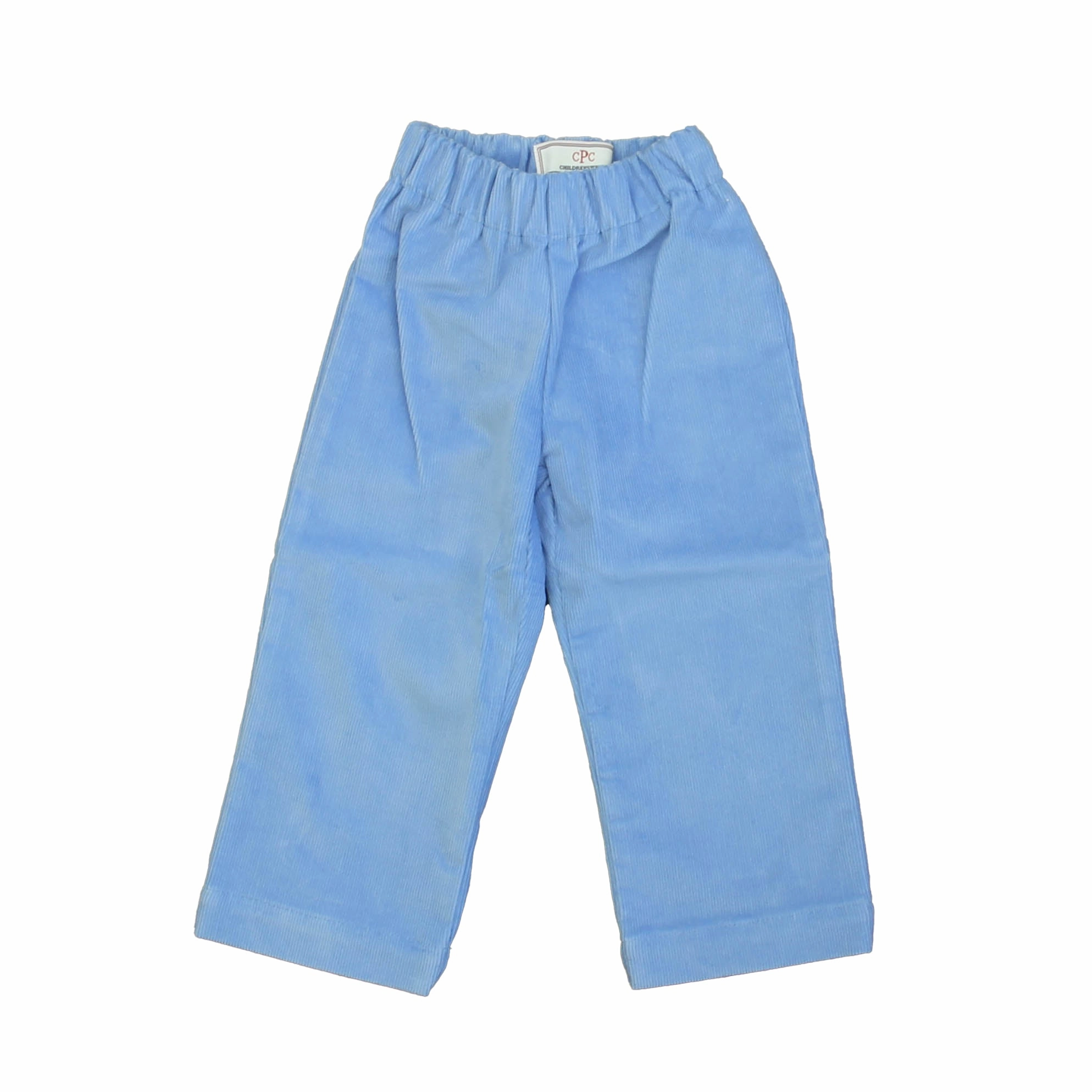 Classic Prep Boys Marina Blue Corduroy Pants Slim Stretch Easy Care Fabric Finish