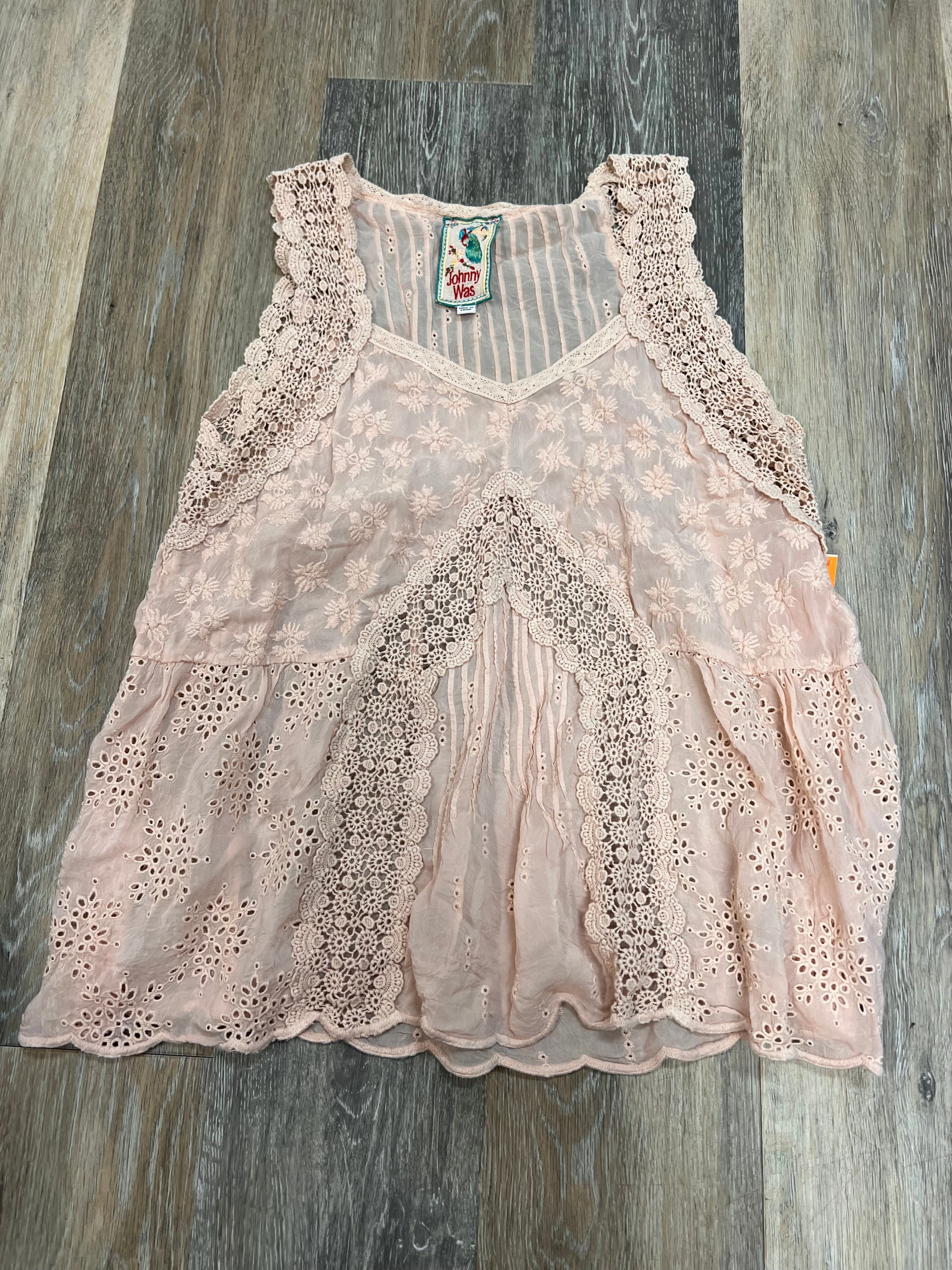 Tank Top By Johnny Was In Pink, Size: Xs AntiStaticFabric
