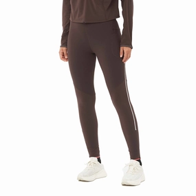 Salomon | Women's Sense Aero Stow Tights - Coffee Bean Bespoke
