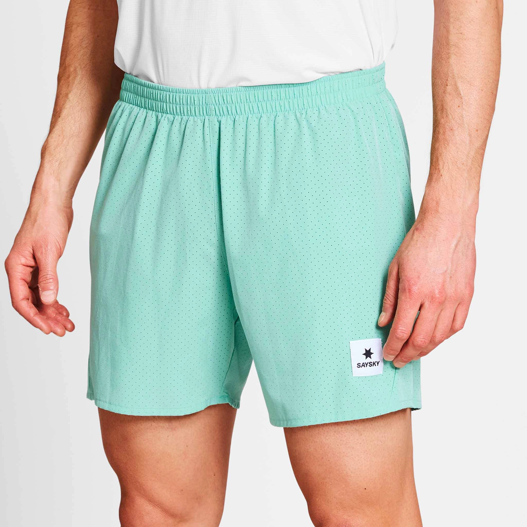 SAYSKY | Men's Pace Air Shorts 5" - Green Hiking wear