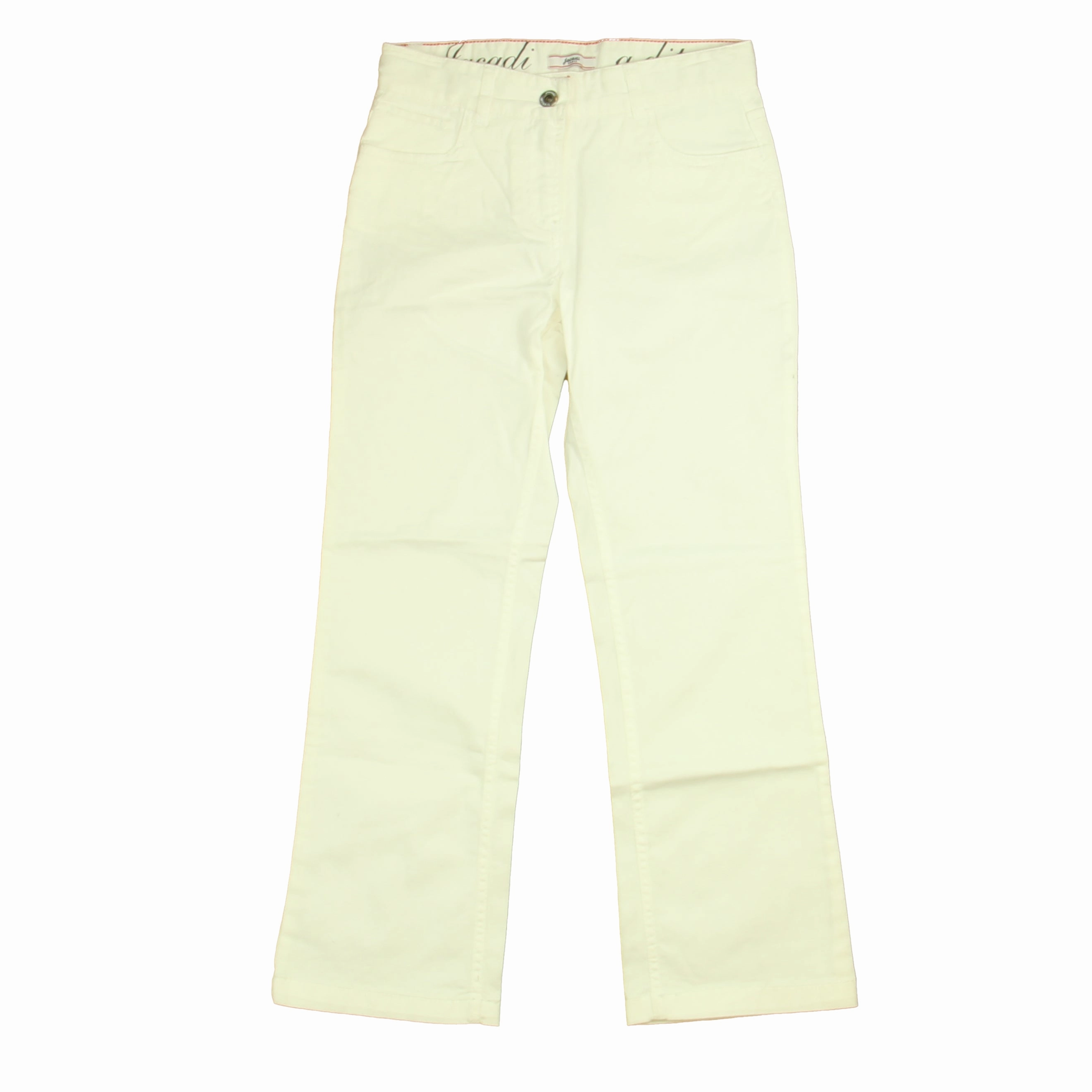 Soft Touch Blackout fabric Jacadi Girls White Jeggings
