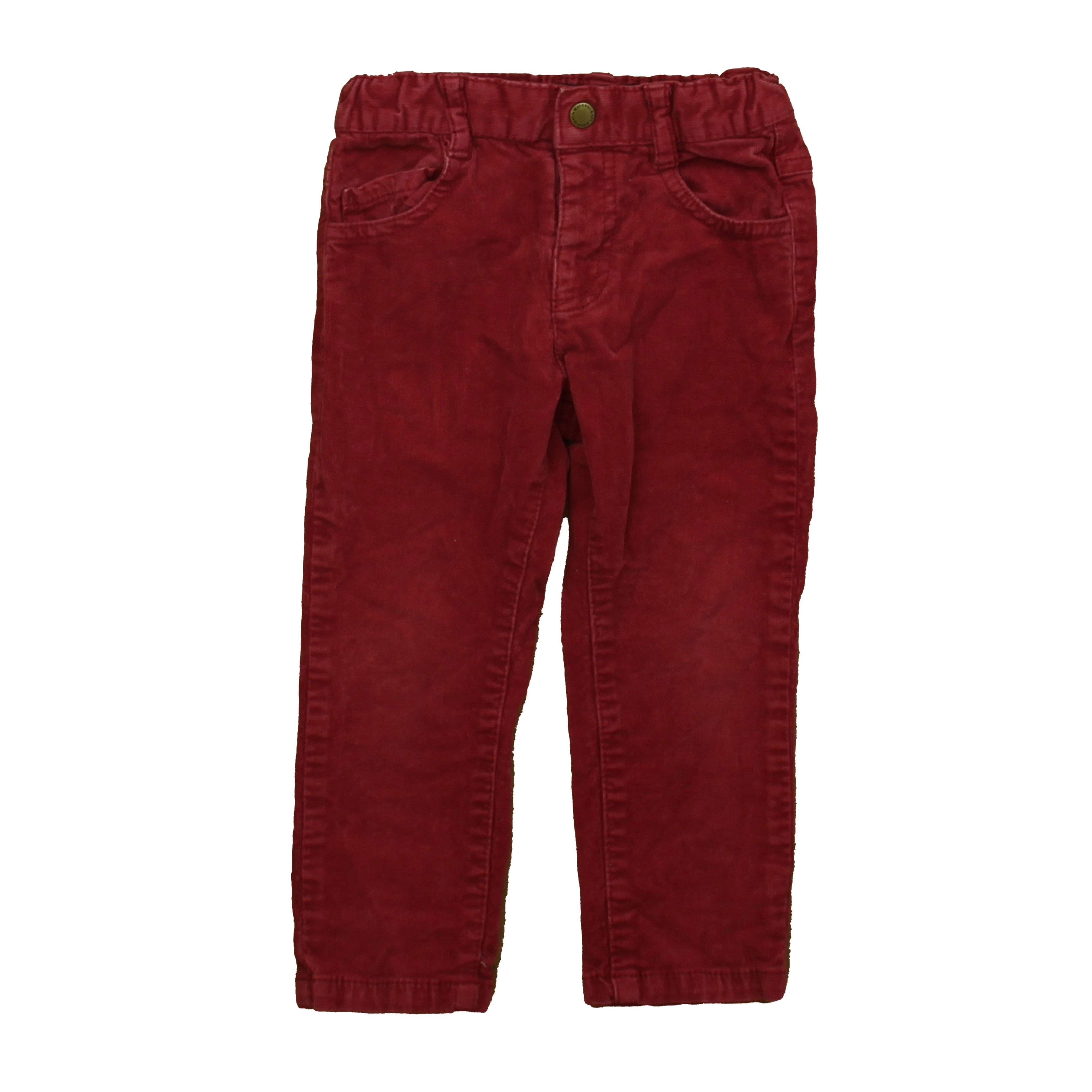 Classic Cut Mayoral Girls Magenta Corduroy Pants