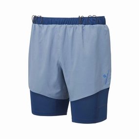ImpactAbsorbing Padding Ronhill | Men's Tech Race Twin Short - Lake/Dark Navy