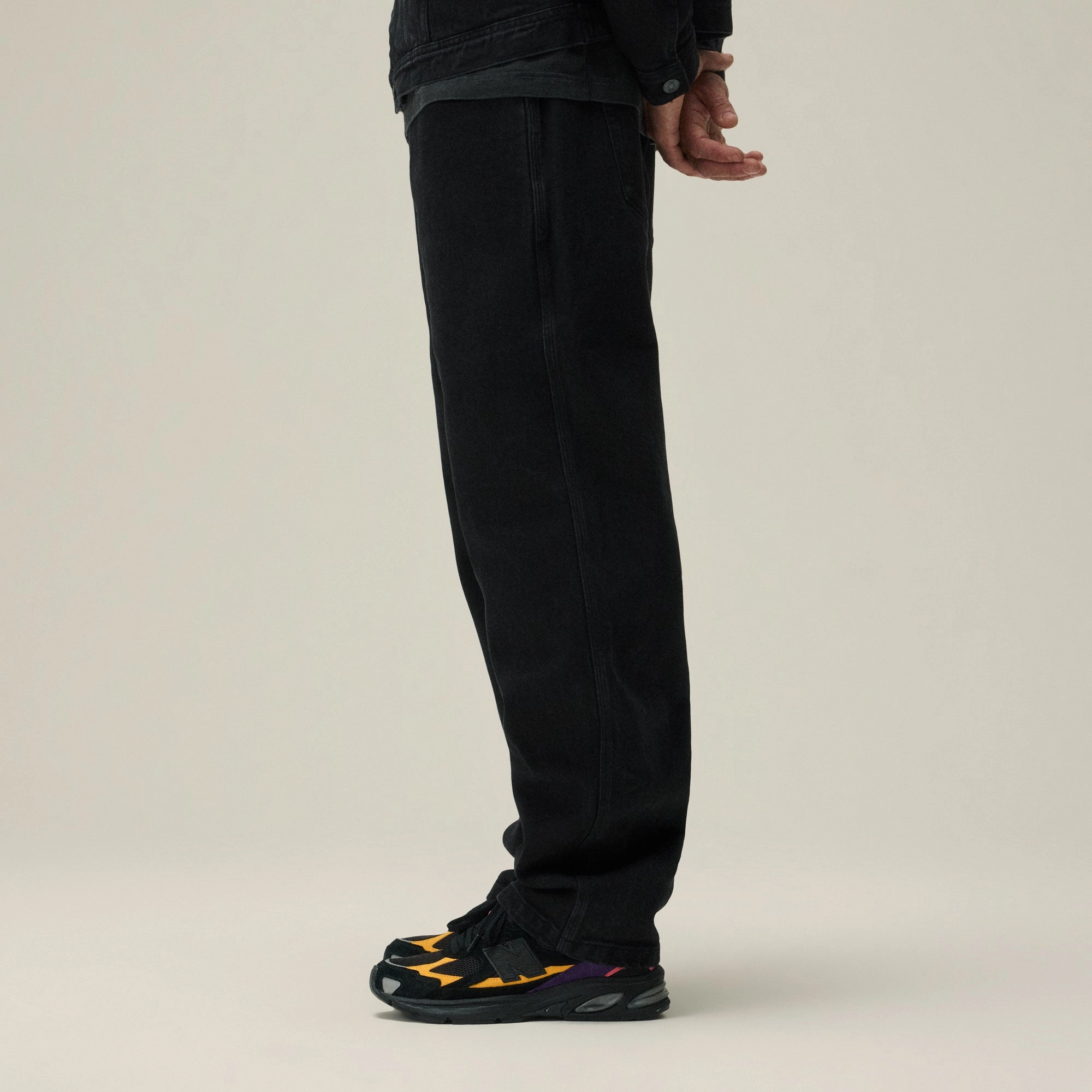 Kith Centre Straight Jean - Black Core Cut Stretch Fabric