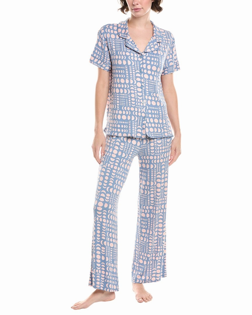 Zipper Free Design NonRestrictive Design Honeydew 2pc All American Pajama Set