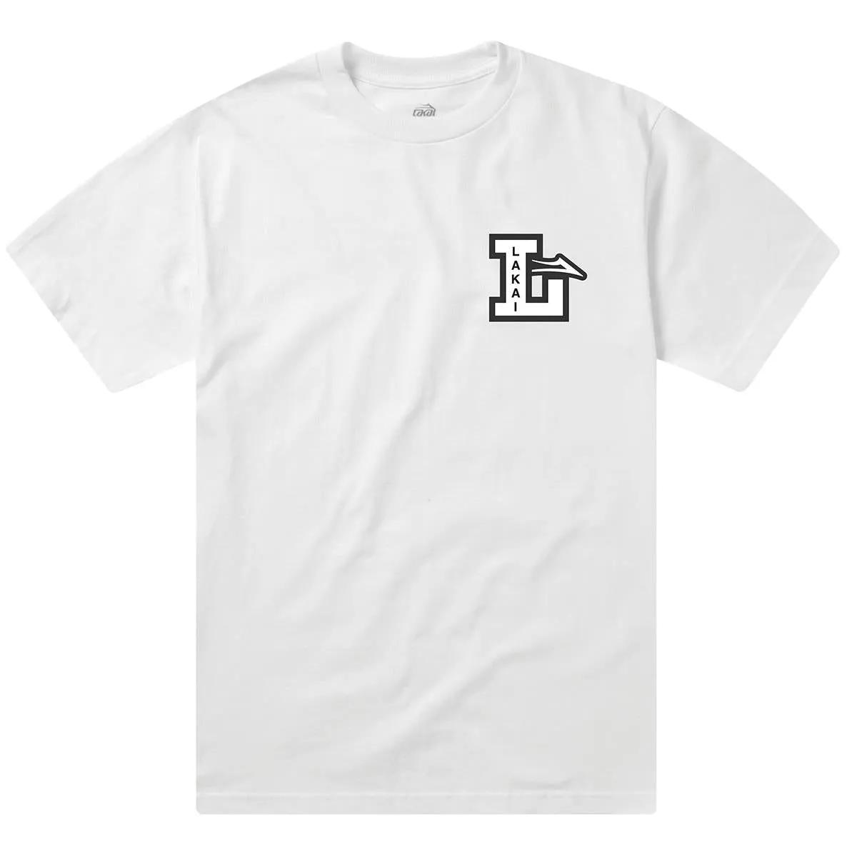 Vintage Wash Cozy Vibe Wear Lakai Letterman T-Shirt - White