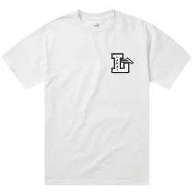 Vintage Wash Cozy Vibe Wear Lakai Letterman T-Shirt - White