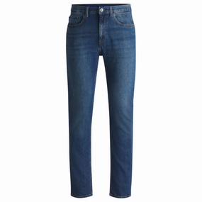 Slim-fit jeans in blue stretch denim Edgy Design Active Touch
