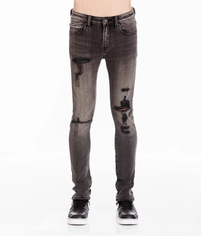 General Fit PUNK SUPER SKINNY IN FLINT BLACK JEANS