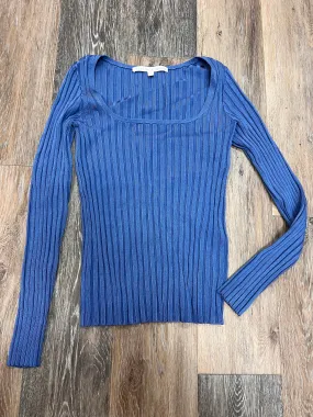 Designer Top Long Sleeve By Veronica Beard In Blue, Size: S Printed Hoodie Airflow Mesh Lining