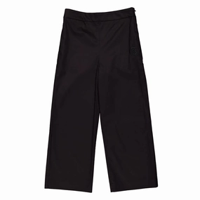 Burberry Girls Logo Embroidery Cotton Trousers Dynamic Flex Panels Non Restrictive