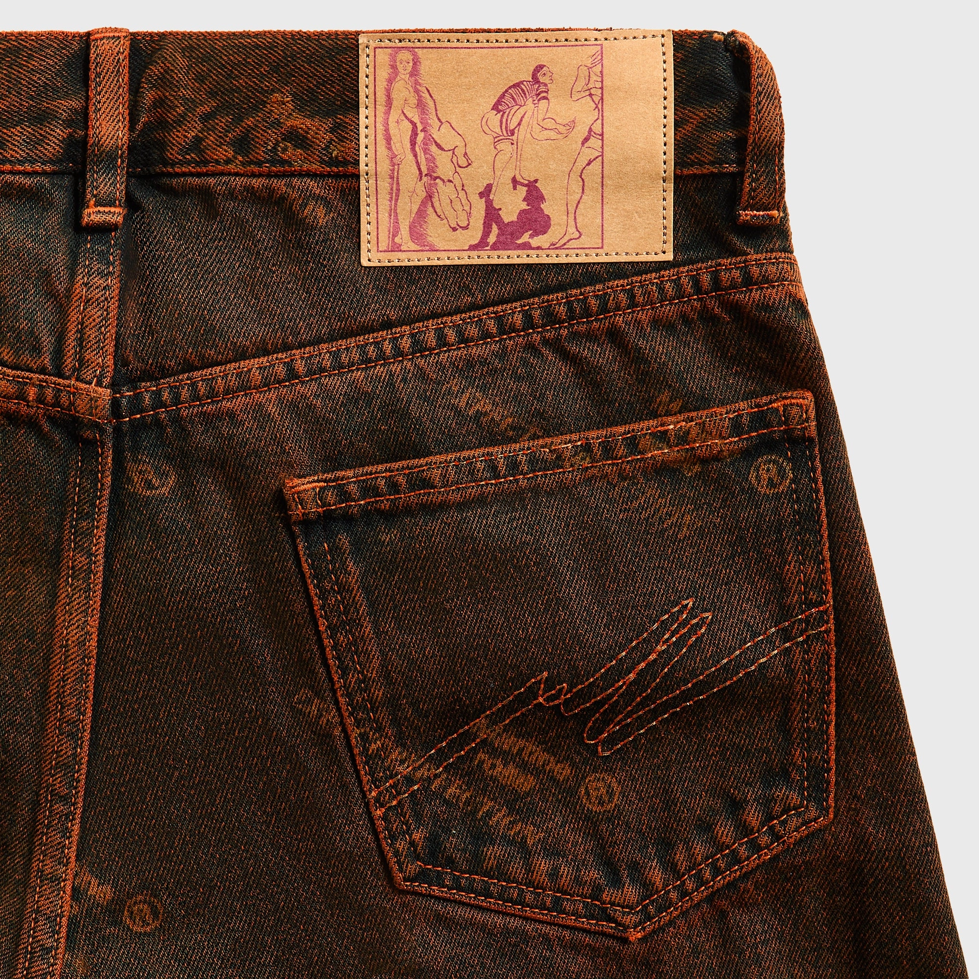 Martine Rose Relaxed Fit Jean - Orange Laser All-Day Wear All Occasion