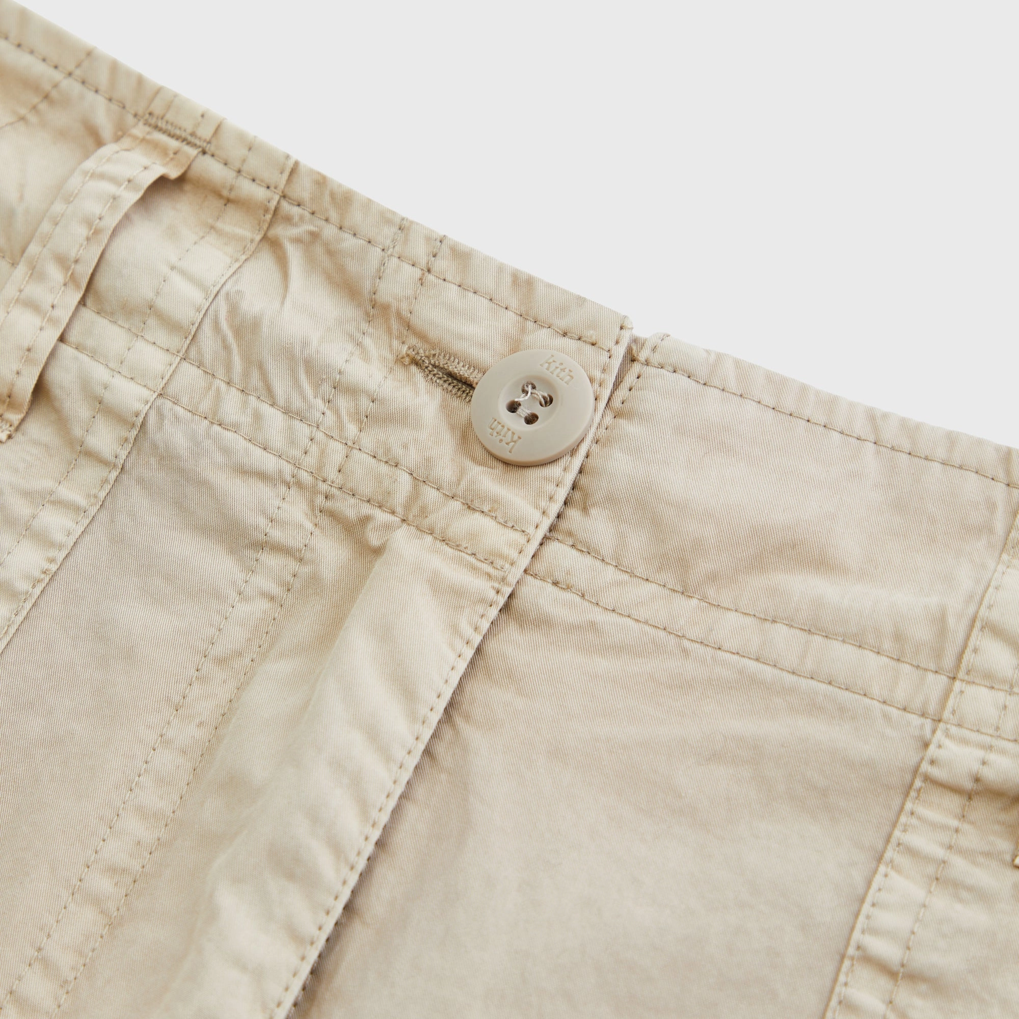 No Gap Waist Kith Women Evans Cotton Nylon Utility Pant - Canvas