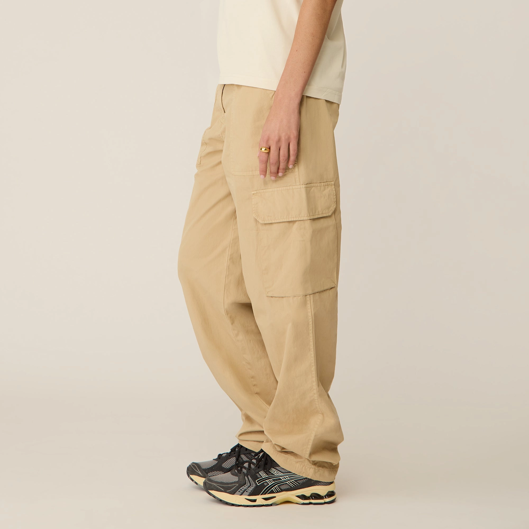 Kith Women Evans Cotton Nylon Utility Pant - Canvas Printed design Snag Free Fabric