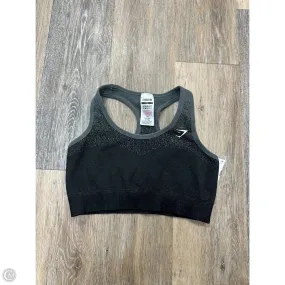Athletic Bra By Gym Shark In Black, Size: S Bold Patterns Antimicrobial Treatment