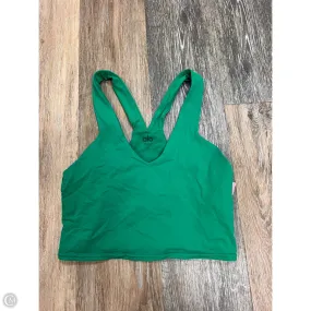 Athletic Bra By Alo In Green, Size: M HighNeckCut HiddenStoragePocket