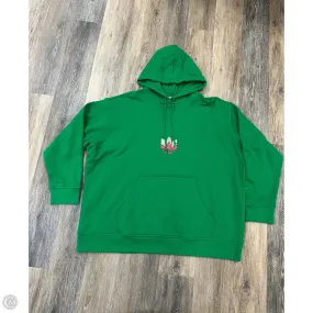 Athletic Sweatshirt Hoodie By Adidas In Green, Size: 4x UV protection layer