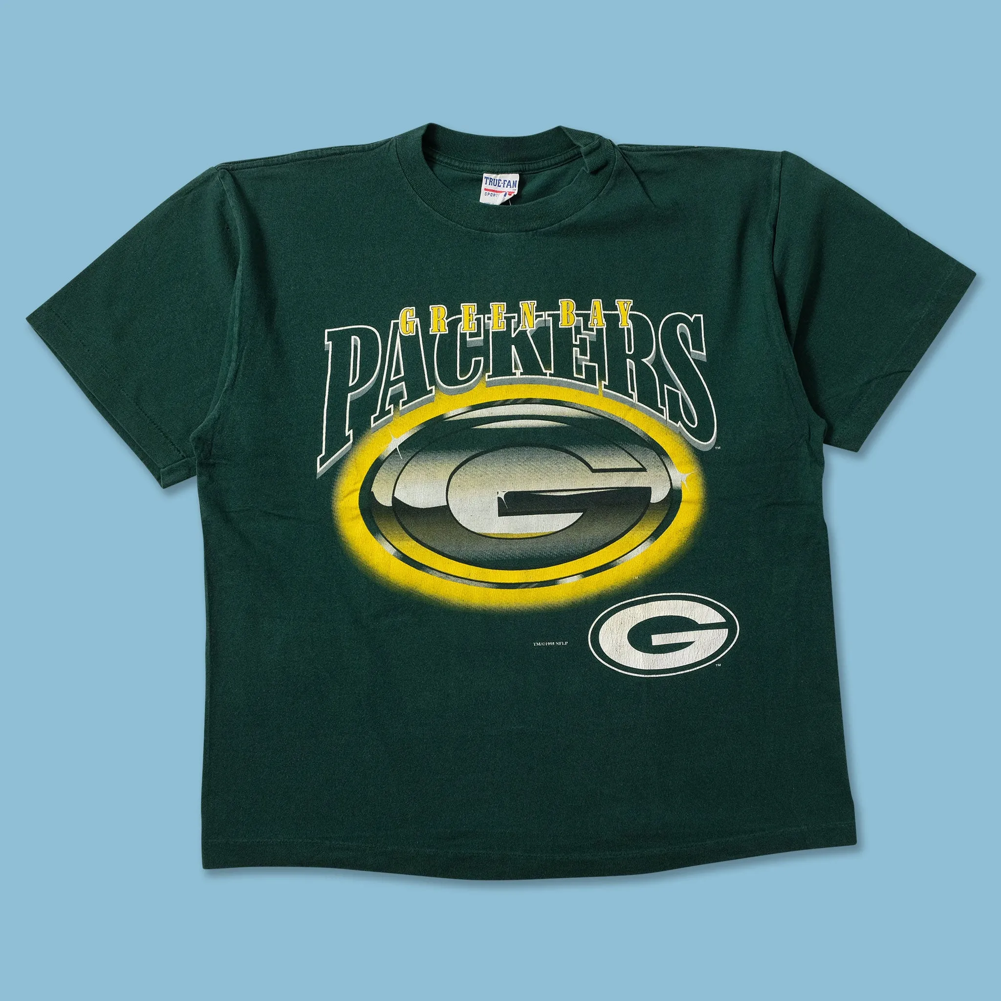 1995 Greenbay Packers T-Shirt Medium Weekend Fashion Seamless construction