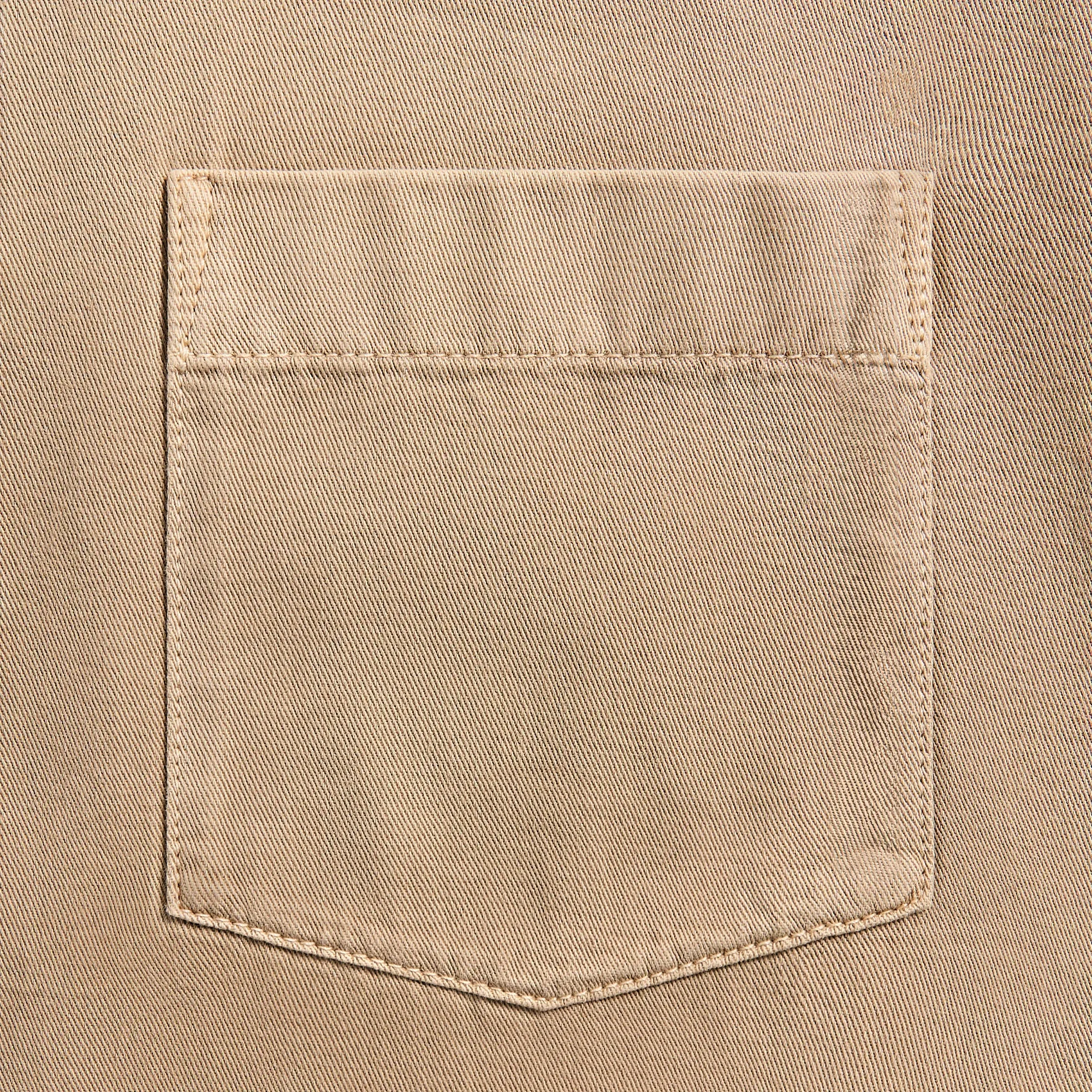 Lemaire Short Sleeve Denim Shirt - Natural Beige Oversized Fit