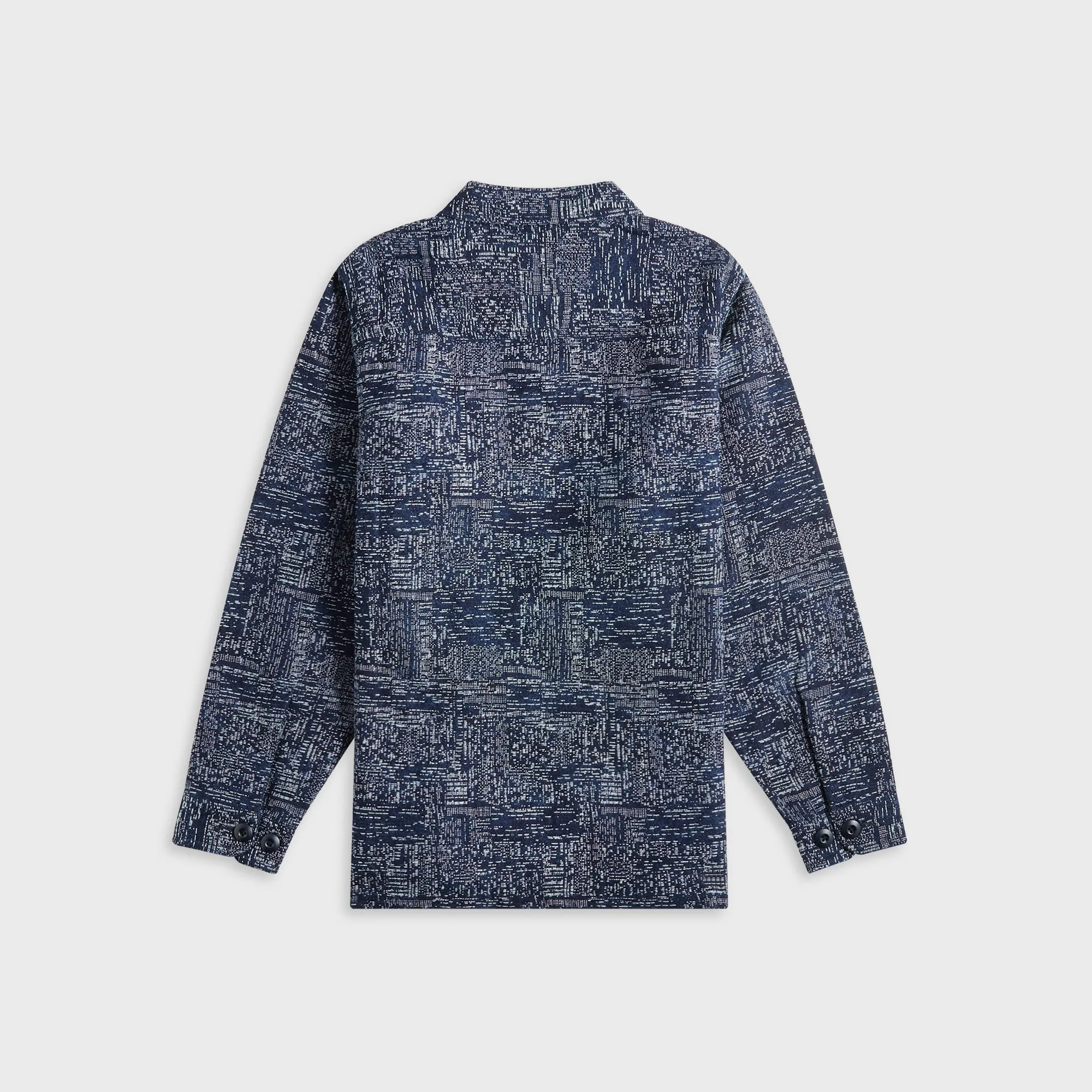 Maharishi Sashiko Indigo Utility Shirt - Indigo Runway Inspired Adjustable Cuff Closure