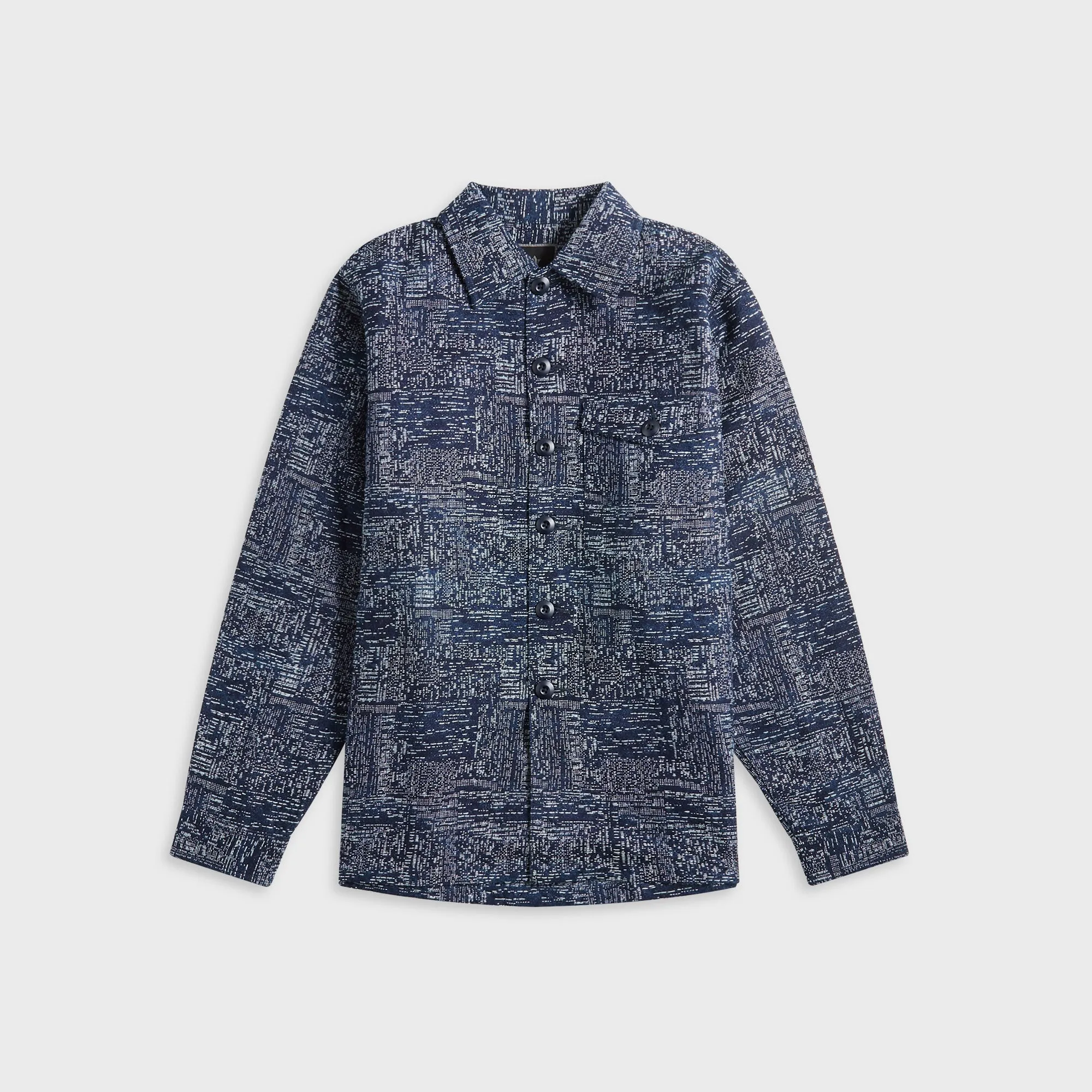 Maharishi Sashiko Indigo Utility Shirt - Indigo High Density Weave