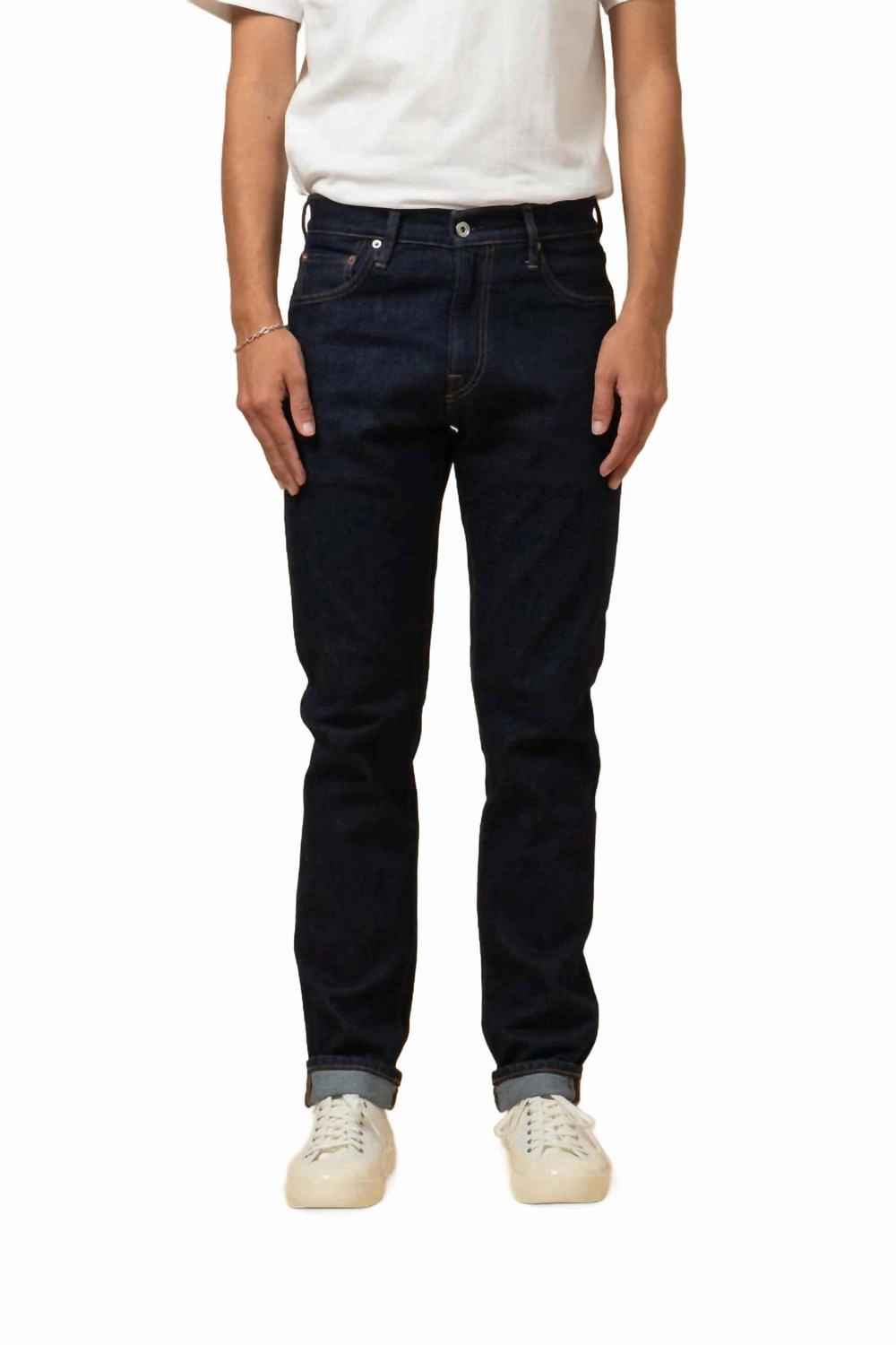 M07 High Rise Jean In Indigo Rinse Streetwear Fan Beach Day Light Comfort