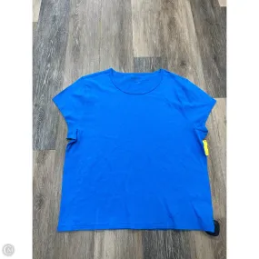 Top Short Sleeve By J. Crew In Blue, Size: Xl EthicallySourcedMaterial SlipResistant