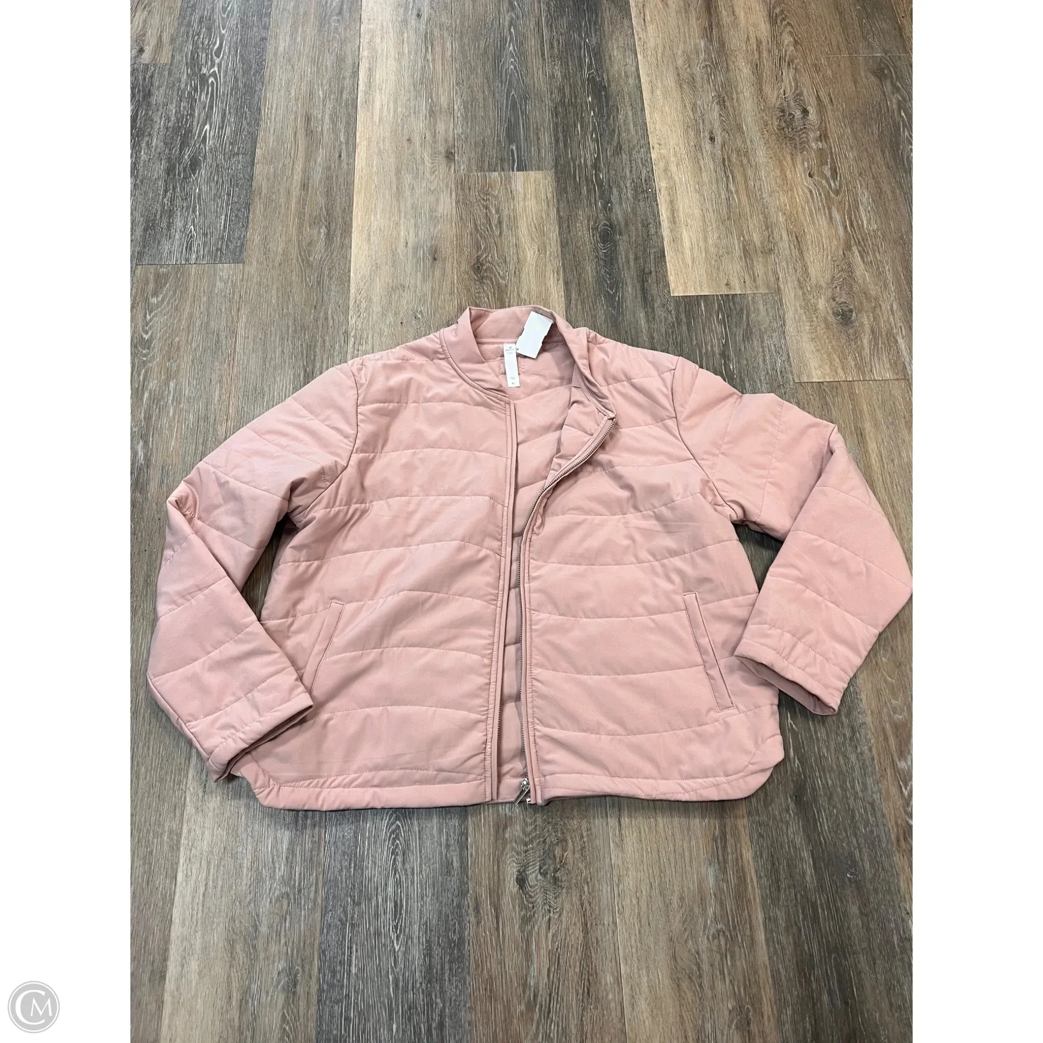 Athletic Jacket By Glyder In Pink, Size: Xl UltraLightweight Quick Access Slit