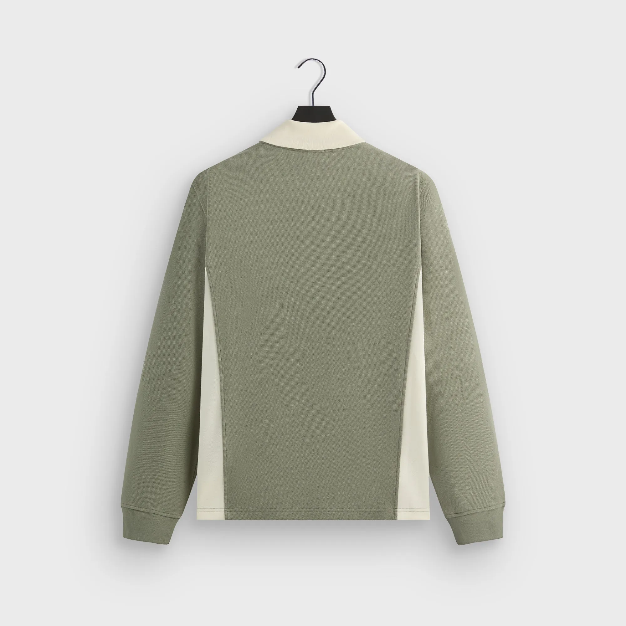 Kith Pique Long Sleeve Tap Polo - Scene Dimensional Stability Weave SweatResistant Inner Layer