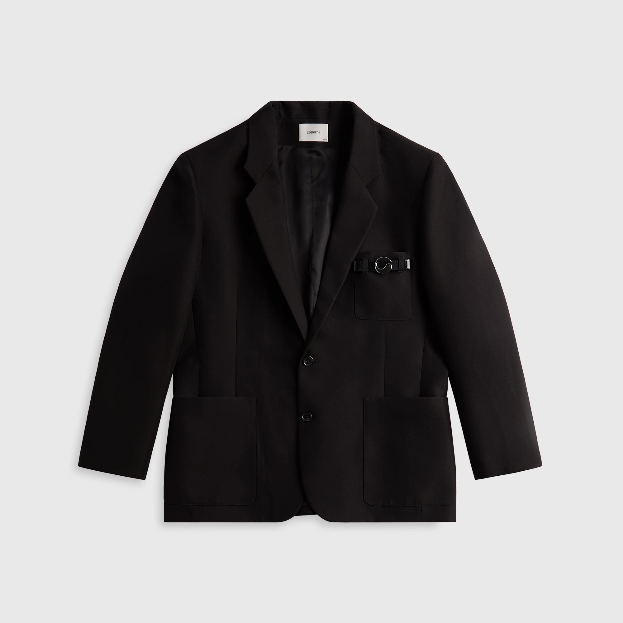 Coperni Belted Pocket Tailored Jacket - Black City Ready On Duty Layer