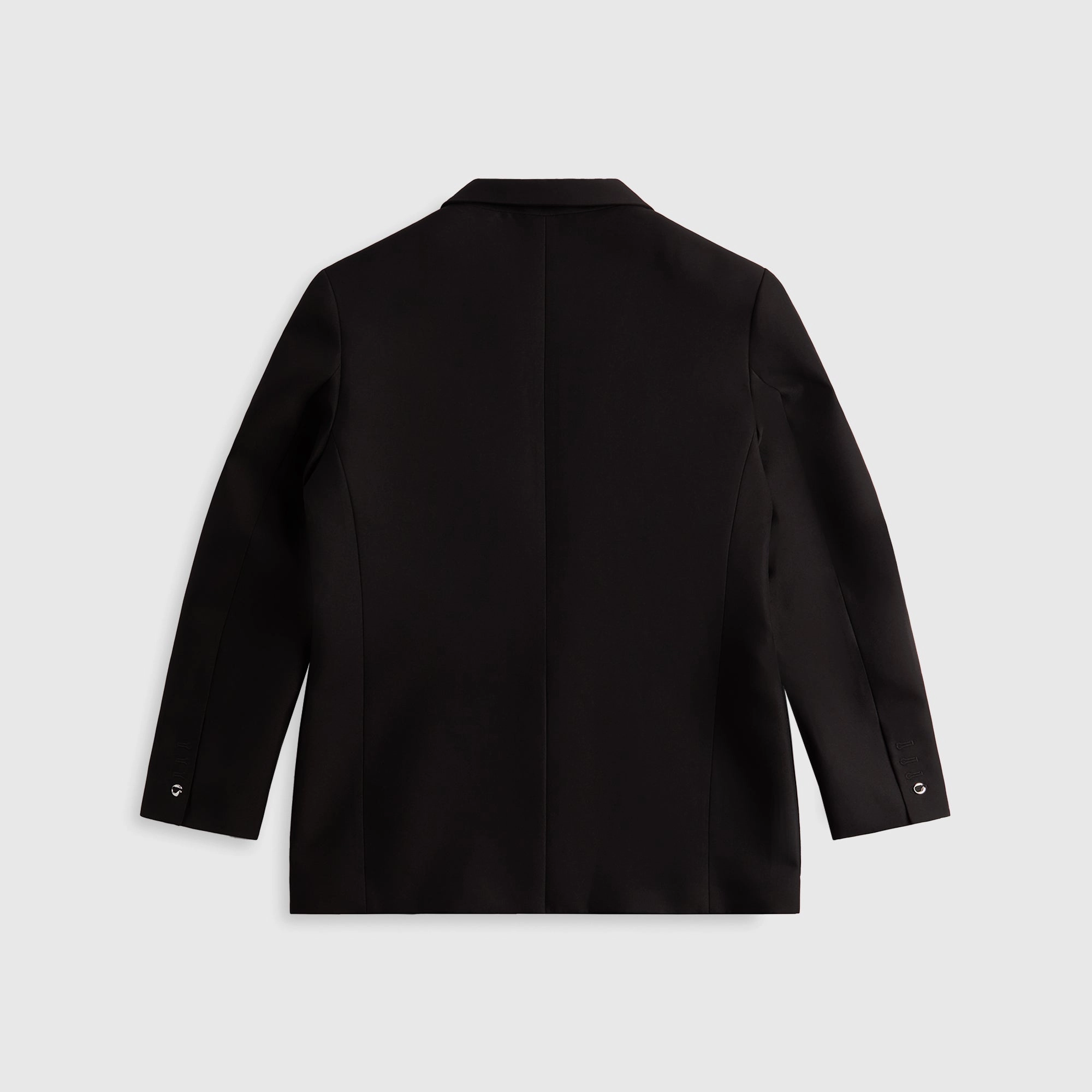 Work Tough Low Profile Collar Design Coperni Belted Pocket Tailored Jacket - Black