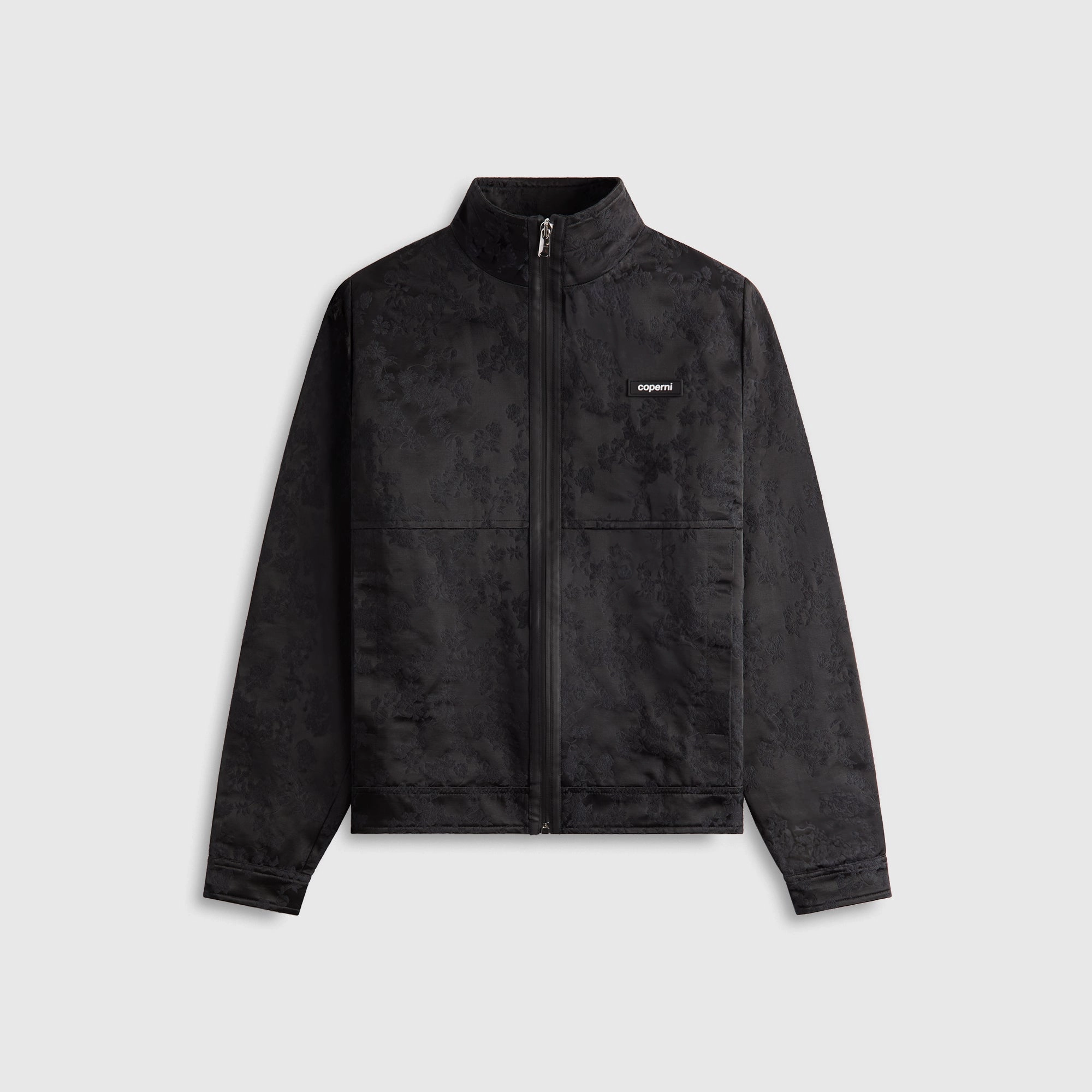 Soft Fleece Lining Coperni Jacquard Zipped Jacket - Black