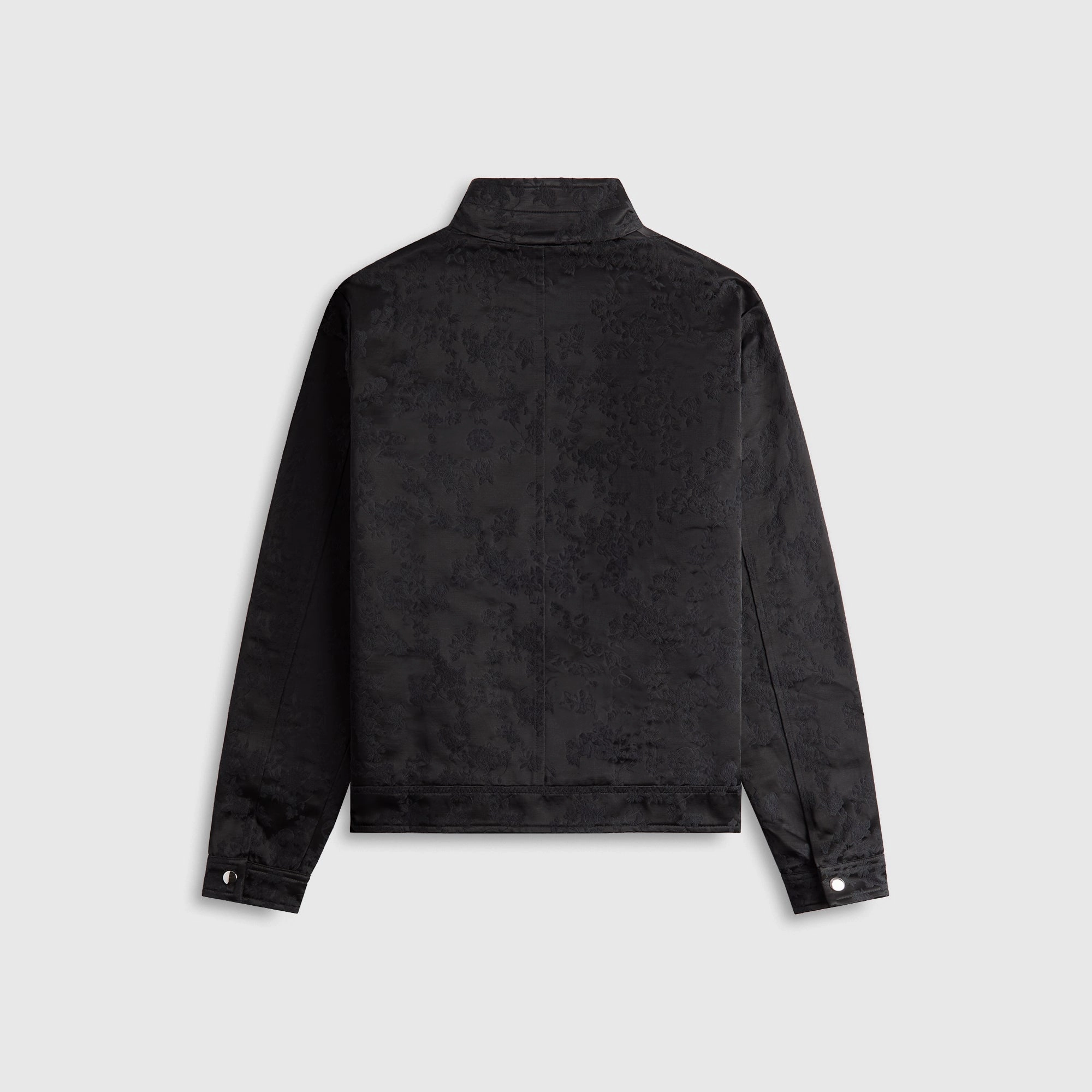 Coperni Jacquard Zipped Jacket - Black Asymmetric Hemline