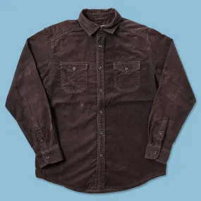 Seasonal Collection Tagless Labeling Cord Shirt Medium