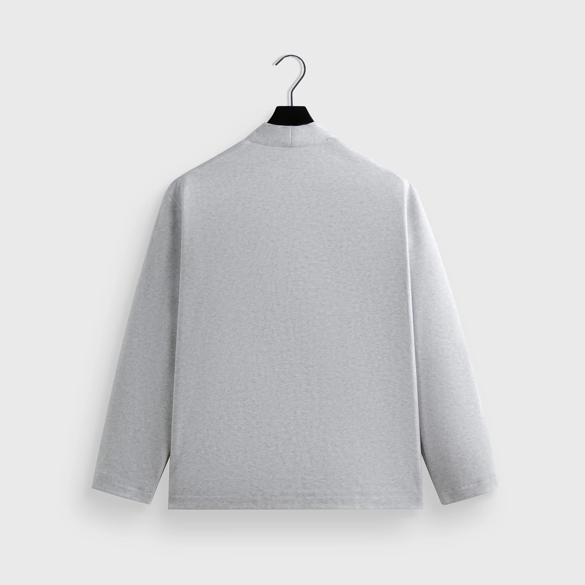 Kith Interlock Karter Gi - Light Heather Grey Stitched Look Winter Layering Piece