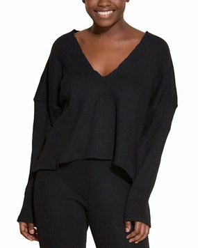 Cosabella Britt Deep V Top Organic Cotton AntiPill Fabric