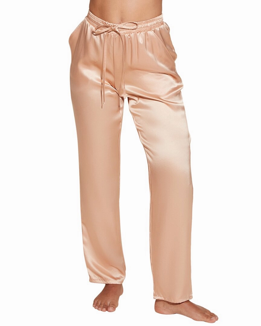 Plush Fleece Lining Layered Collar Cosabella Sanika Silk Pant