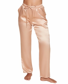 Plush Fleece Lining Layered Collar Cosabella Sanika Silk Pant