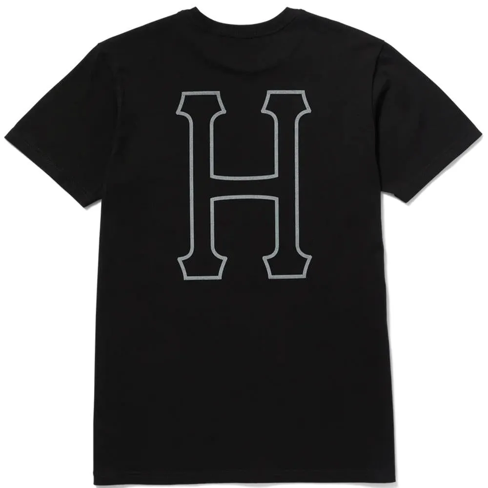 Casual Essential Wear Playful Vibes HUF Set H T-Shirt - Black