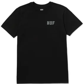 HUF Set H T-Shirt - Black Anti Pilling Treatment Perfect Comfort Wear