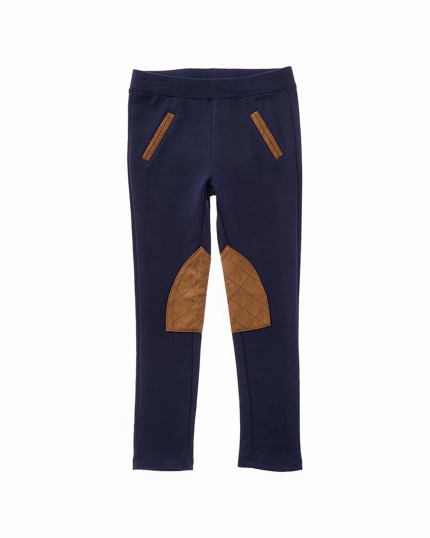 HOPE & HENRY GIRLS' PONTE RIDING PANT Multipurpose Design Ripstop Texture