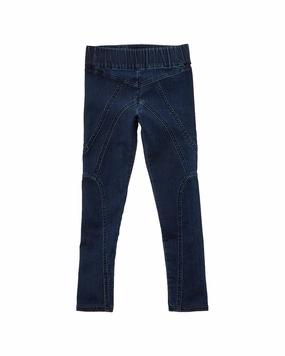 Reversible design Carbon Infused Fabric Bardot Spliced Denim Legging