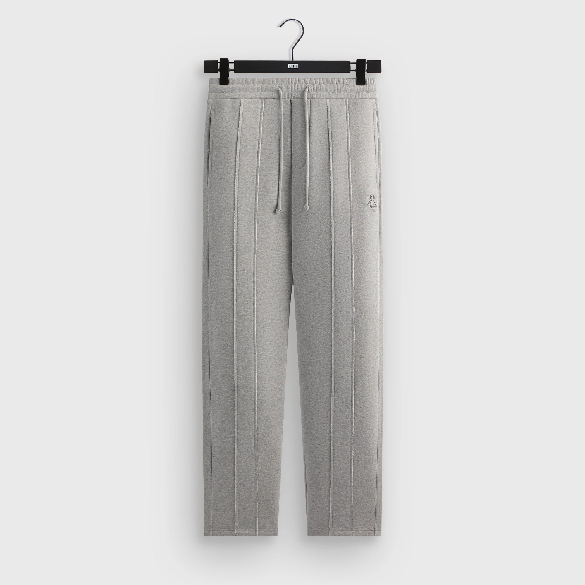 Kith Bryson Panelled Sweatpant - Mid Heather Grey Moisture Wicking Fabric Perfect Layer