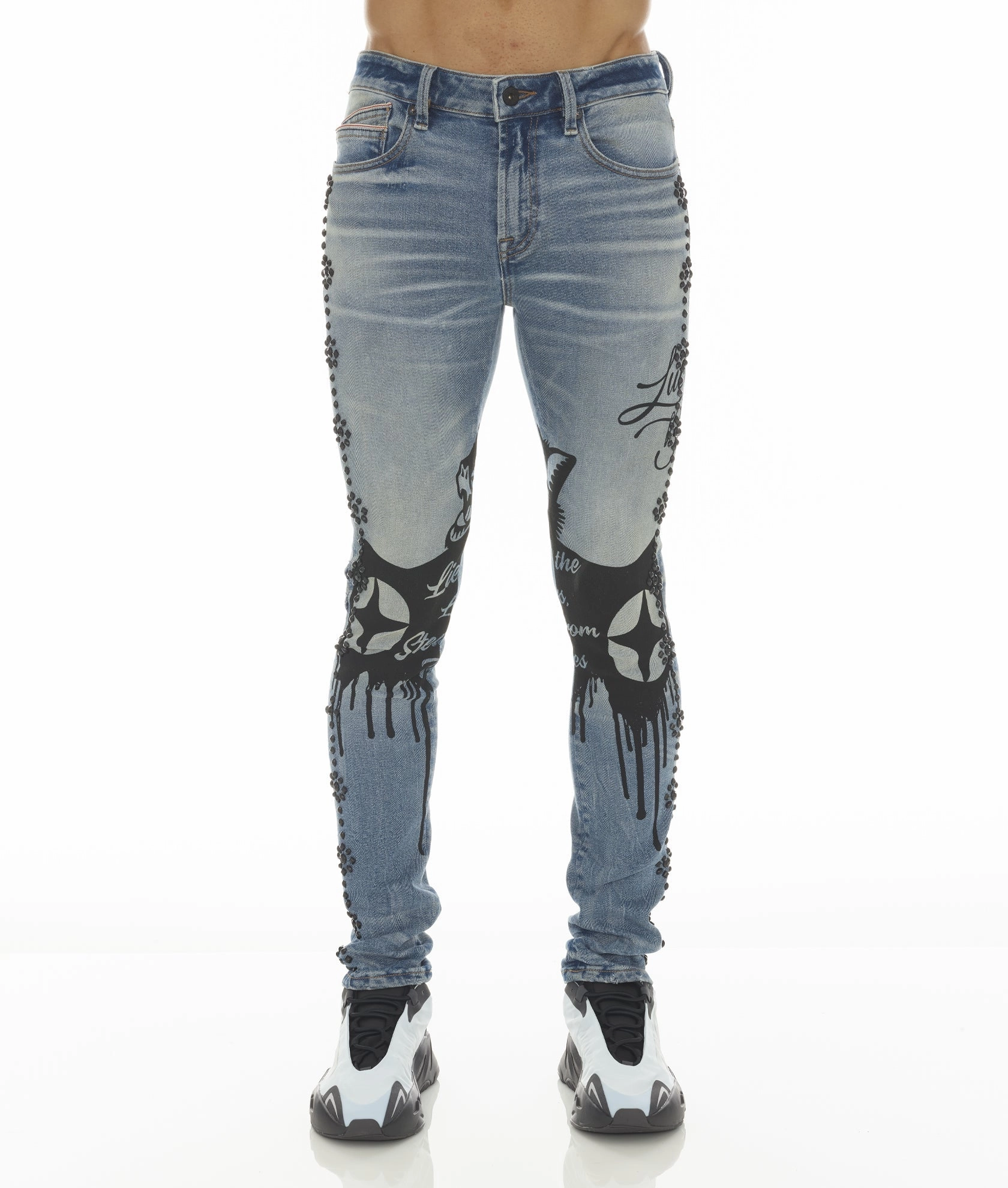 clean look PUNK SUPER SKINNY IN ACID LUCKY BASTARD