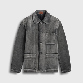 Barena Overshirt Visal - Carbone All Weather Adaptability Reinforced Seam Durability