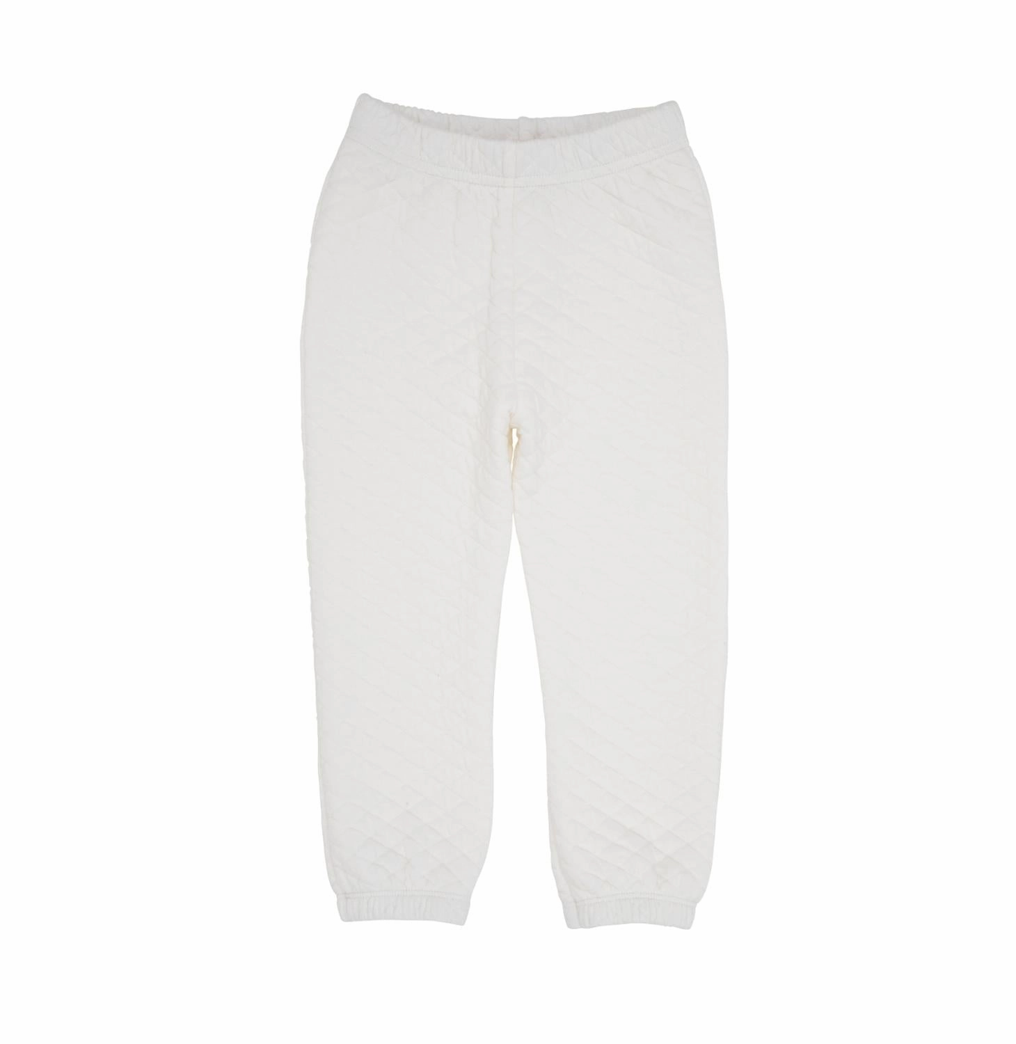 SlimFit Functional Fit Girl's Gates Sweeney Quilted Sweatpants In Palmetto Pearl