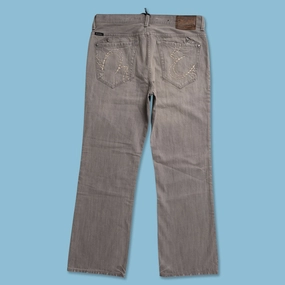 Y2K Mark Ecko Denim Pants 34x32 Flexible Ankle Cuffs Low Profile Fasteners